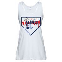 B.A.S.E.B.A.L.L Home Plate Drip For Ice Cream Spinkle Ladies Essential Flowy Tank
