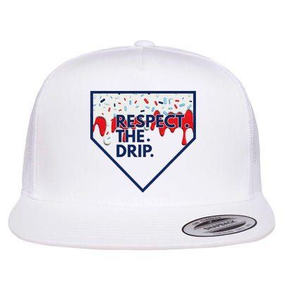 B.A.S.E.B.A.L.L Home Plate Drip For Ice Cream Spinkle Flatbill Hat