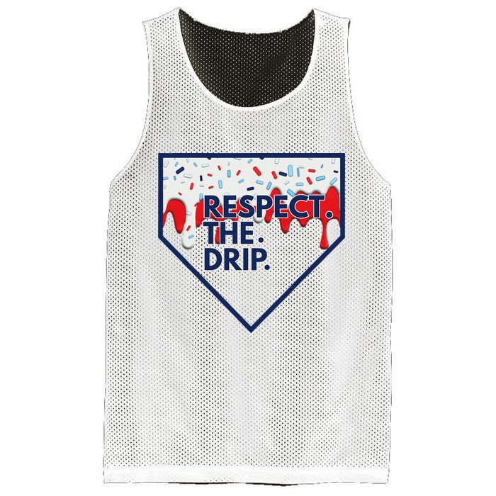 B.A.S.E.B.A.L.L Home Plate Drip For Ice Cream Spinkle Mesh Reversible Basketball Jersey Tank