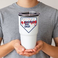 B.A.S.E.B.A.L.L Home Plate Drip For Ice Cream Spinkle Tumbler