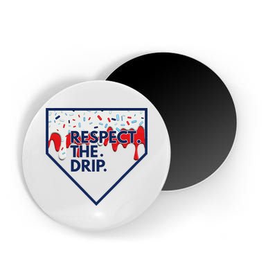 B.A.S.E.B.A.L.L Home Plate Drip For Ice Cream Spinkle Magnet