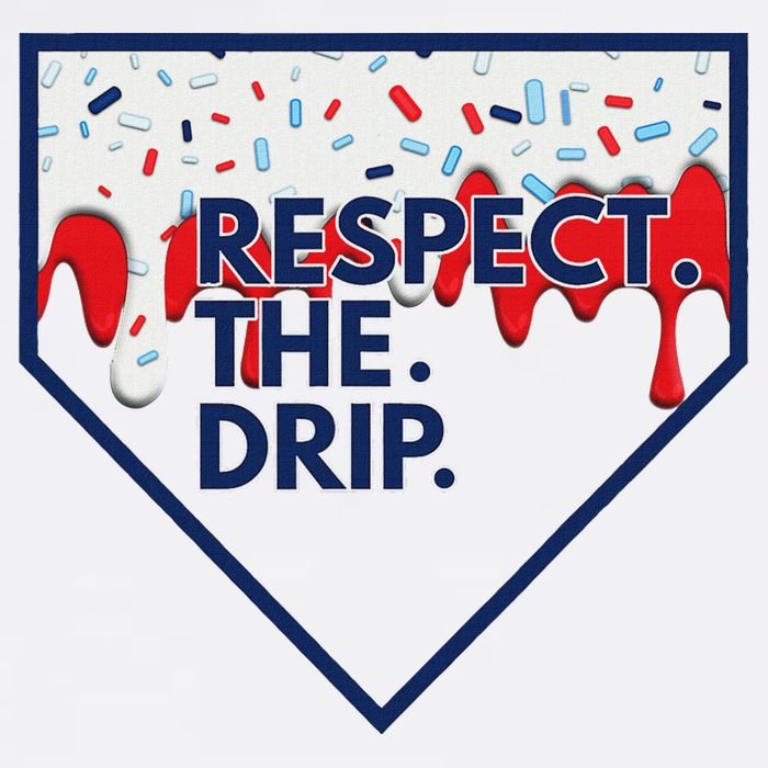 B.A.S.E.B.A.L.L Home Plate Drip For Ice Cream Spinkle Magnet