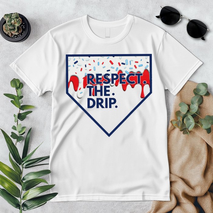 B.A.S.E.B.A.L.L Home Plate Drip For Ice Cream Spinkle Premium T-Shirt