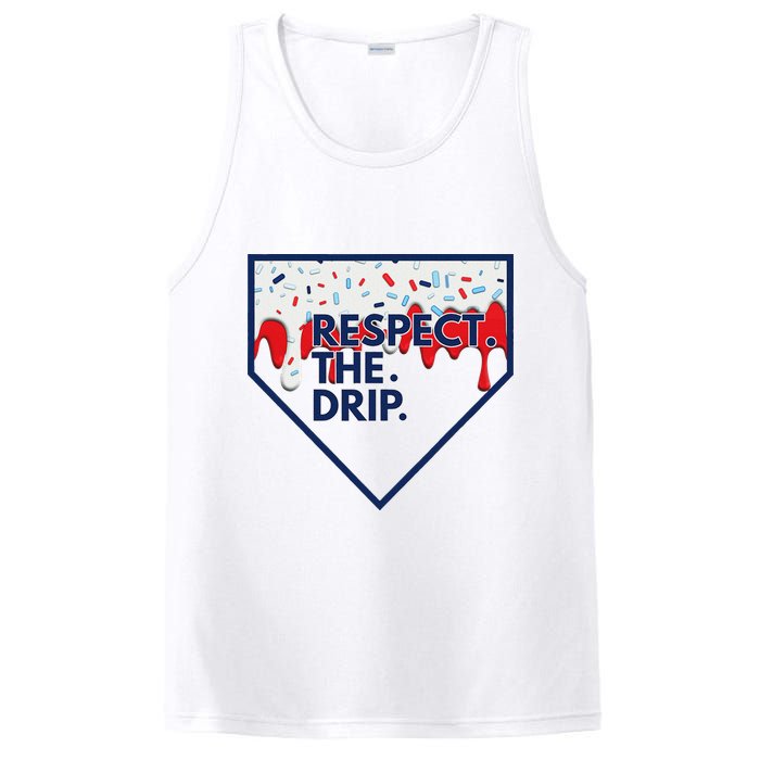 B.A.S.E.B.A.L.L Home Plate Drip For Ice Cream Spinkle PosiCharge Competitor Tank