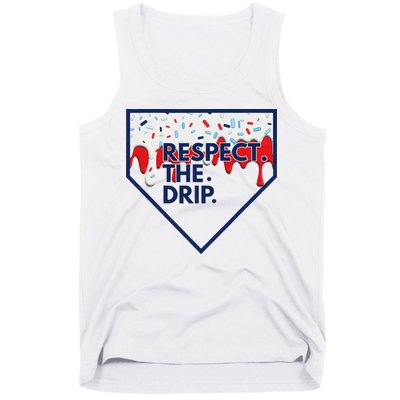 B.A.S.E.B.A.L.L Home Plate Drip For Ice Cream Spinkle Tank Top