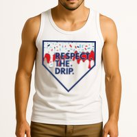 B.A.S.E.B.A.L.L Home Plate Drip For Ice Cream Spinkle Tank Top