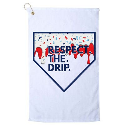 B.A.S.E.B.A.L.L Home Plate Drip For Ice Cream Spinkle Golf Towel