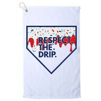 B.A.S.E.B.A.L.L Home Plate Drip For Ice Cream Spinkle Golf Towel