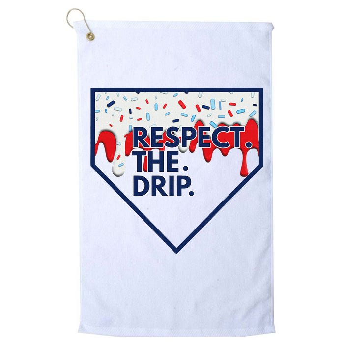 B.A.S.E.B.A.L.L Home Plate Drip For Ice Cream Spinkle Golf Towel