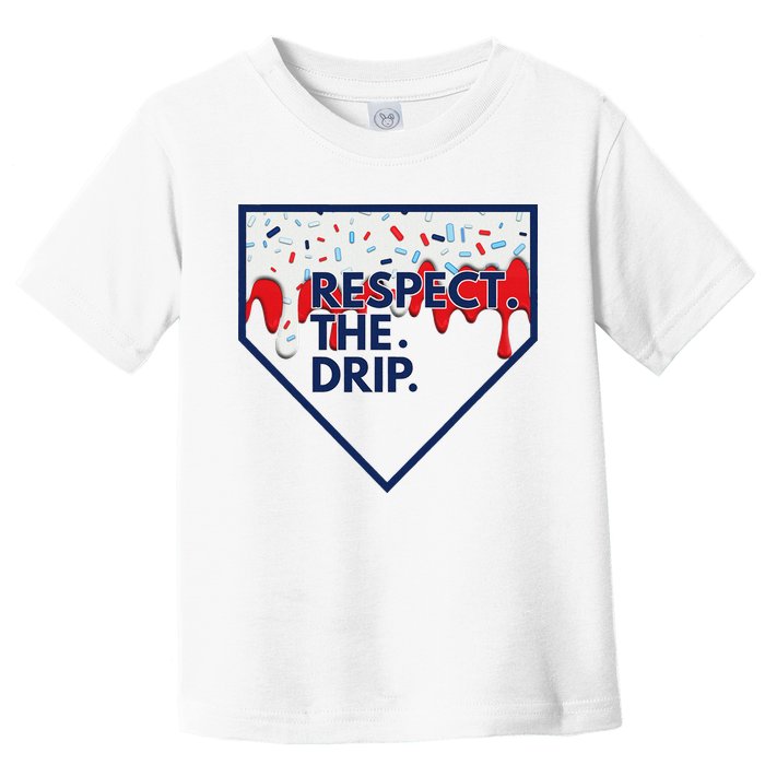 B.A.S.E.B.A.L.L Home Plate Drip For Ice Cream Spinkle Toddler T-Shirt