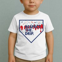 B.A.S.E.B.A.L.L Home Plate Drip For Ice Cream Spinkle Toddler T-Shirt
