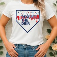 B.A.S.E.B.A.L.L Home Plate Drip For Ice Cream Spinkle Womens T-Shirt