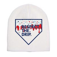 B.A.S.E.B.A.L.L Home Plate Drip For Ice Cream Spinkle Short Acrylic Beanie