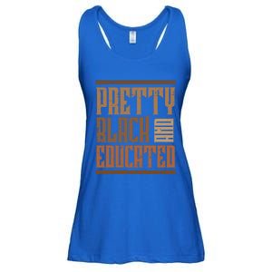 Black History Pretty Educated Melanin African Cool Gift Ladies Essential Flowy Tank