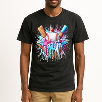 Baseball Home Plate Drip Ice Cream Spinkle Baseball Home Plate Ice Cream Drip Fun Sports Lover  Tall T-Shirt