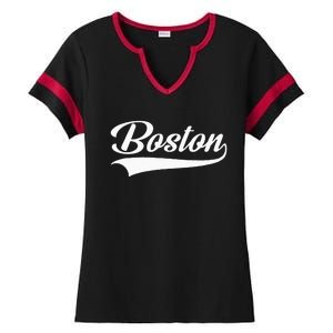 Boston Hometown Pride Massachusetts Ladies Halftime Notch Neck Tee