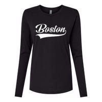 Boston Hometown Pride Massachusetts Womens Cotton Relaxed Long Sleeve T-Shirt