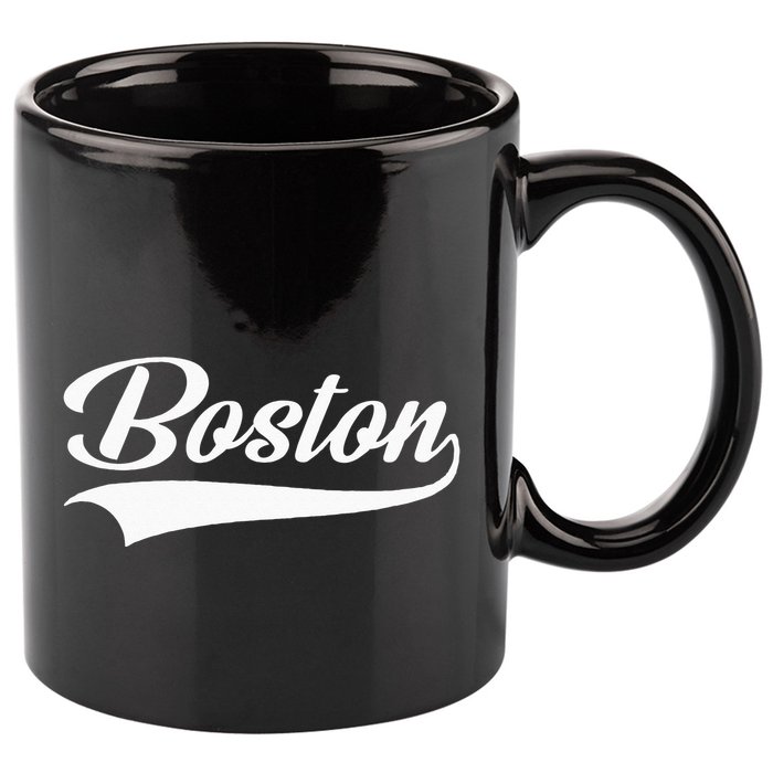 Boston Hometown Pride Massachusetts 11oz C Handle Ceramic Mug