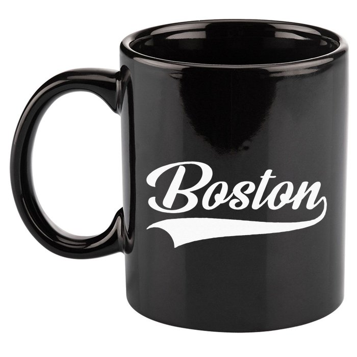 Boston Hometown Pride Massachusetts 11oz C Handle Ceramic Mug