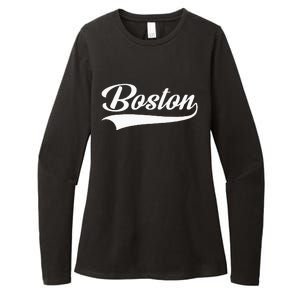 Boston Hometown Pride Massachusetts Womens CVC Long Sleeve Shirt