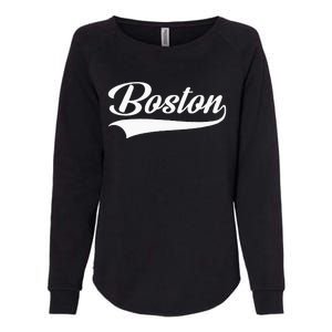 Boston Hometown Pride Massachusetts Womens California Wash Sweatshirt