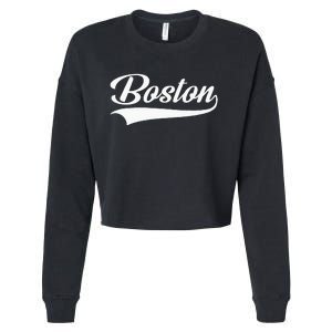 Boston Hometown Pride Massachusetts Cropped Pullover Crew