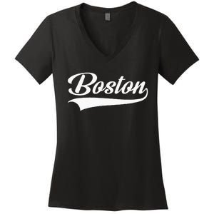 Boston Hometown Pride Massachusetts Women's V-Neck T-Shirt