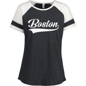 Boston Hometown Pride Massachusetts Enza Ladies Jersey Colorblock Tee