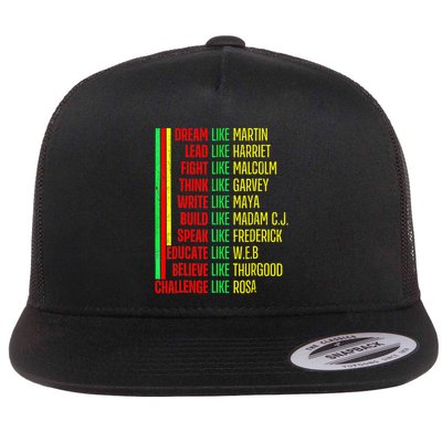 Black History Pride Martin Black Afro African Flatbill Hat