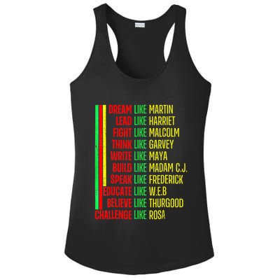 Black History Pride Martin Black Afro African Ladies PosiCharge Competitor Racerback Tank