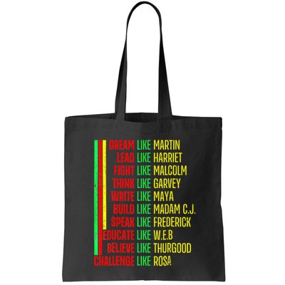 Black History Pride Martin Black Afro African Bag