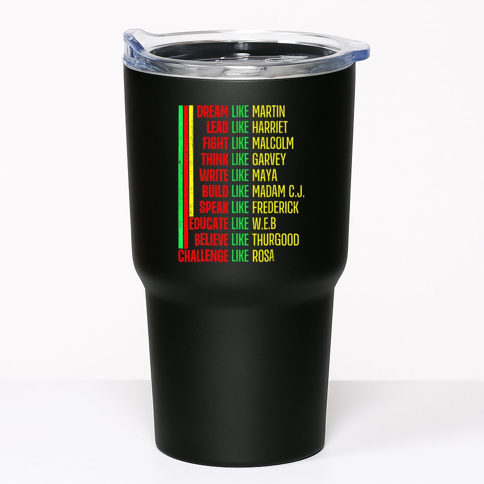 Black History Pride Martin Black Afro African Tumbler