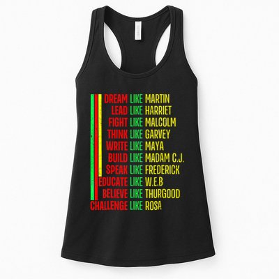 Black History Pride Martin Black Afro African Womens Tank Top