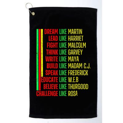 Black History Pride Martin Black Afro African Golf Towel