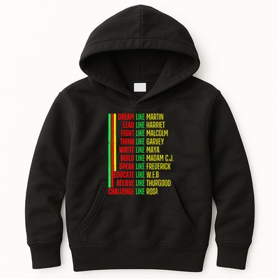Black History Pride Martin Black Afro African Kids Hoodie