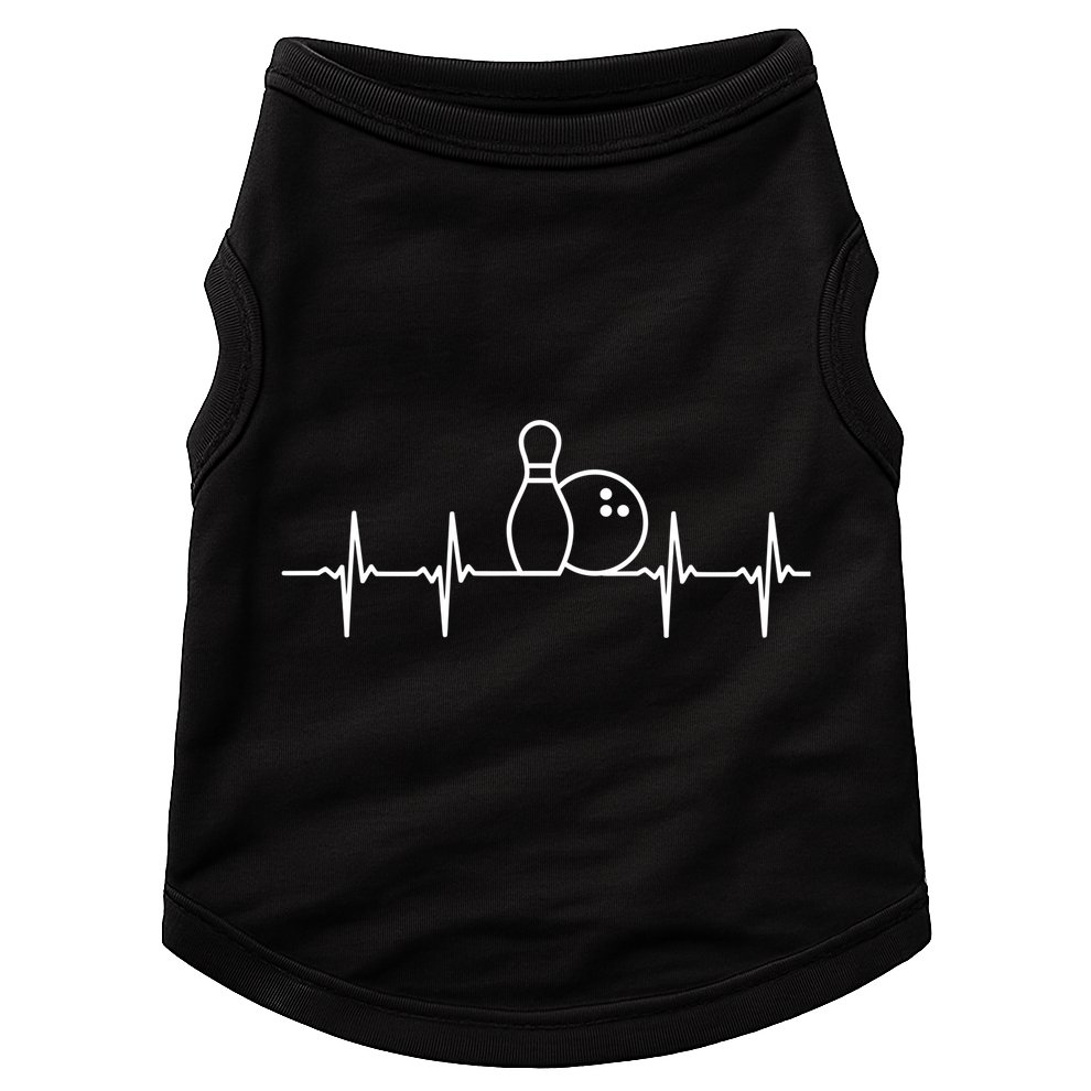 Bowling Heartbeat Pulse Gift Doggie Tank