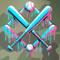 B.A.S.E.B.A.L.L Home Plate Drip For Ice Cream Spinkle Legacy Tie Dye Trucker Hat