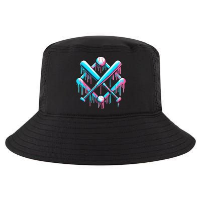 B.A.S.E.B.A.L.L Home Plate Drip For Ice Cream Spinkle Cool Comfort Performance Bucket Hat