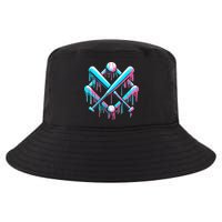 B.A.S.E.B.A.L.L Home Plate Drip For Ice Cream Spinkle Cool Comfort Performance Bucket Hat