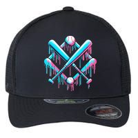 B.A.S.E.B.A.L.L Home Plate Drip For Ice Cream Spinkle Flexfit Unipanel Trucker Cap