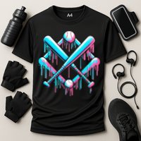 B.A.S.E.B.A.L.L Home Plate Drip For Ice Cream Spinkle Performance Shirt