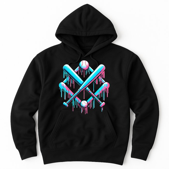 B.A.S.E.B.A.L.L Home Plate Drip For Ice Cream Spinkle Hoodie