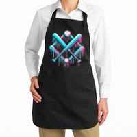 B.A.S.E.B.A.L.L Home Plate Drip For Ice Cream Spinkle Apron