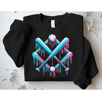 B.A.S.E.B.A.L.L Home Plate Drip For Ice Cream Spinkle Sweatshirt