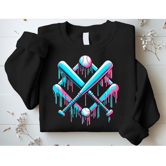 B.A.S.E.B.A.L.L Home Plate Drip For Ice Cream Spinkle Sweatshirt
