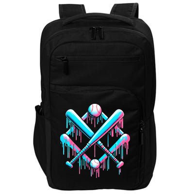 B.A.S.E.B.A.L.L Home Plate Drip For Ice Cream Spinkle Impact Tech Backpack