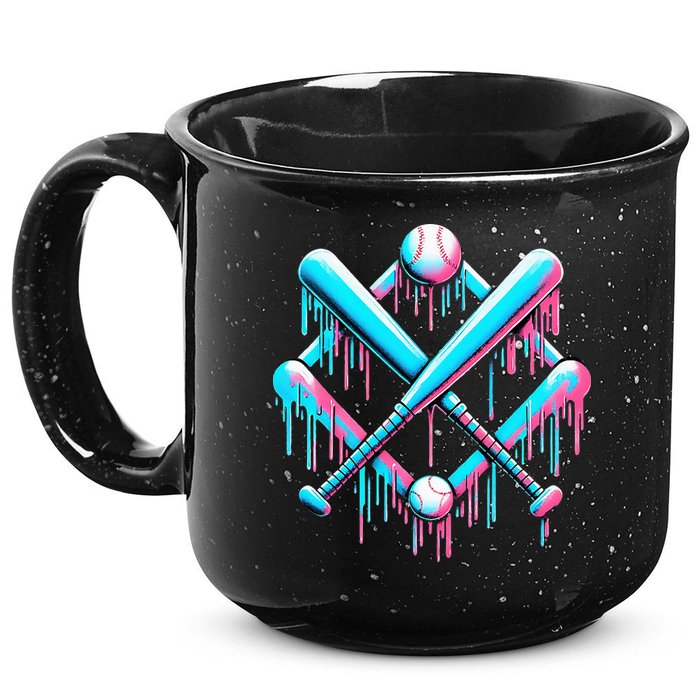 B.A.S.E.B.A.L.L Home Plate Drip For Ice Cream Spinkle 15oz Campfire Ceramic Mug