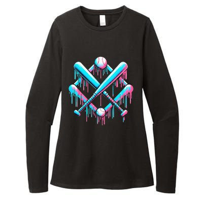 B.A.S.E.B.A.L.L Home Plate Drip For Ice Cream Spinkle Womens CVC Long Sleeve Shirt