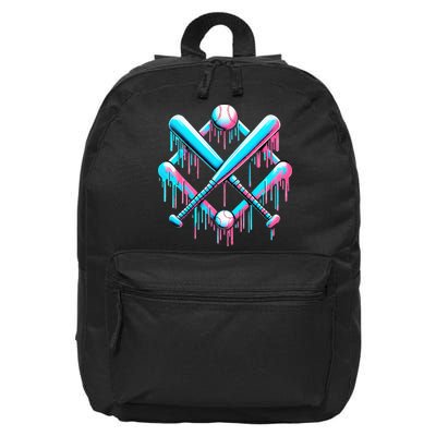 B.A.S.E.B.A.L.L Home Plate Drip For Ice Cream Spinkle 16 in Basic Backpack