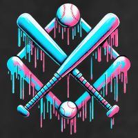 B.A.S.E.B.A.L.L Home Plate Drip For Ice Cream Spinkle Crop Fleece Hoodie